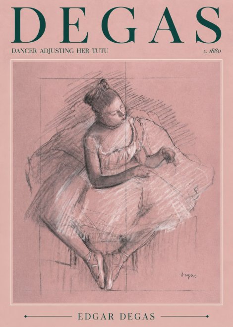 Edgar Degas Dancer Adjusting Her Tutu No4 - Affiche