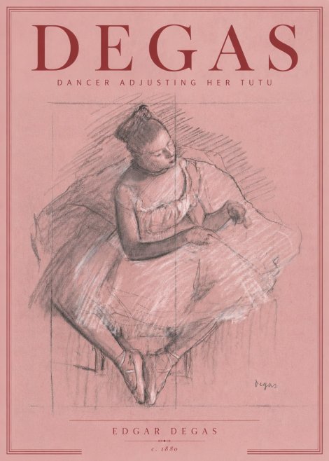Edgar Degas Dancer Adjusting Her Tutu No6 - Affiche