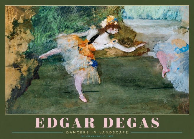 Edgar Degas Dancers in Landscape I No2 - Affiche