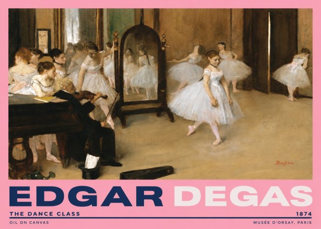 Edgar Degas The Dance Class II No2 - Affiche