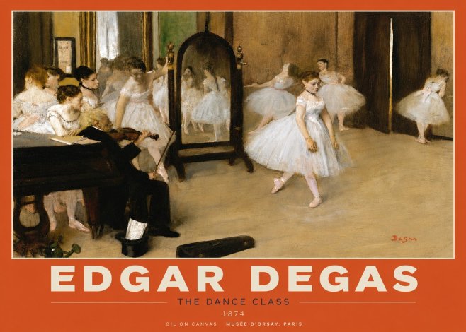 Edgar Degas The Dance Class II No5 - Affiche