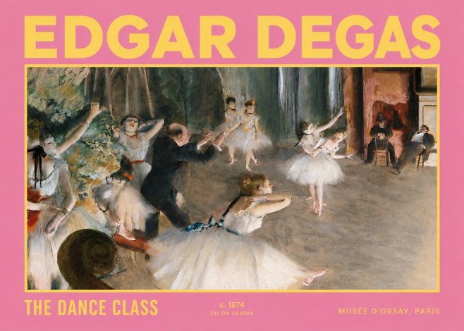 Edgar Degas The Dance Class III No2 - Affiche