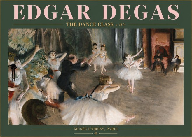 Edgar Degas The Dance Class III No3 - Affiche
