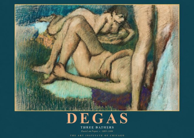 Edgar Degas Three Bathers No2 - Affiche