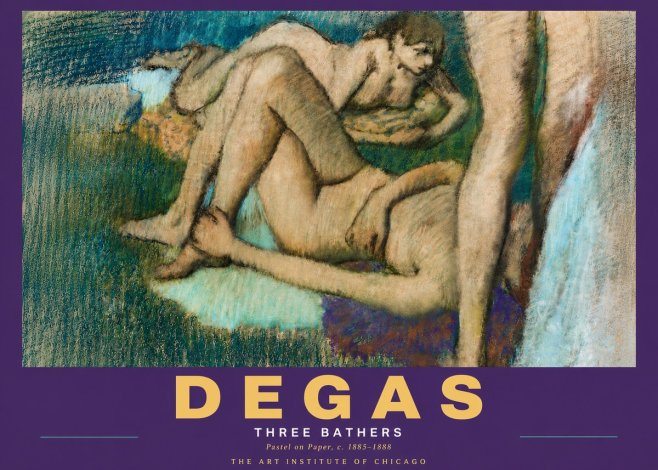 Edgar Degas Three Bathers No5 - Affiche
