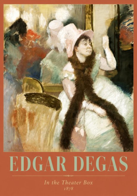 Edgar Degas In the Theater Box No2 - Affiche