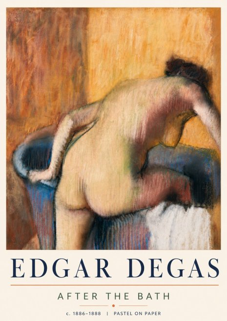 Edgar Degas After the Bath I No5 - Affiche