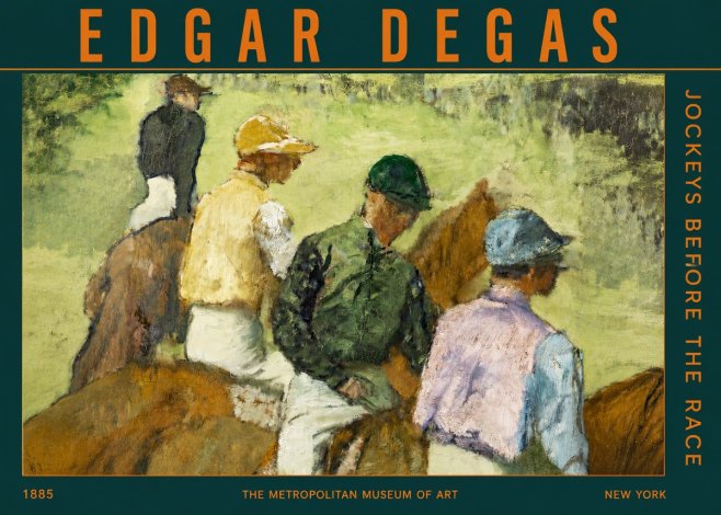 Edgar Degas Jockeys Before the Race No2 - Affiche