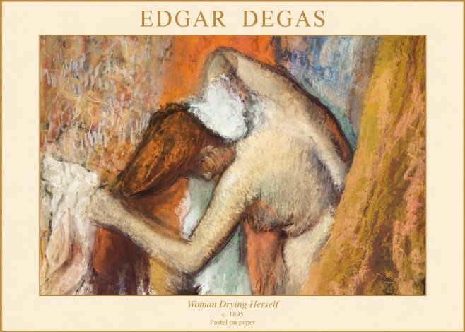 Edgar Degas Woman Drying Herself I No1 - Affiche