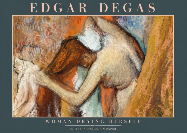 Edgar Degas Woman Drying Herself I No3 - Affiche