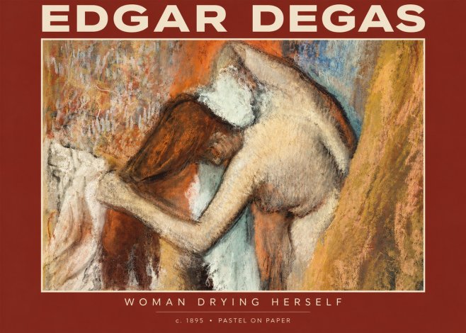 Edgar Degas Woman Drying Herself I No4 - Affiche