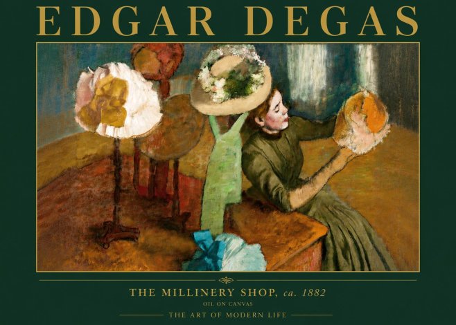 Edgar Degas The Millinery Shop, Ca. 1882 No4 - Affiche