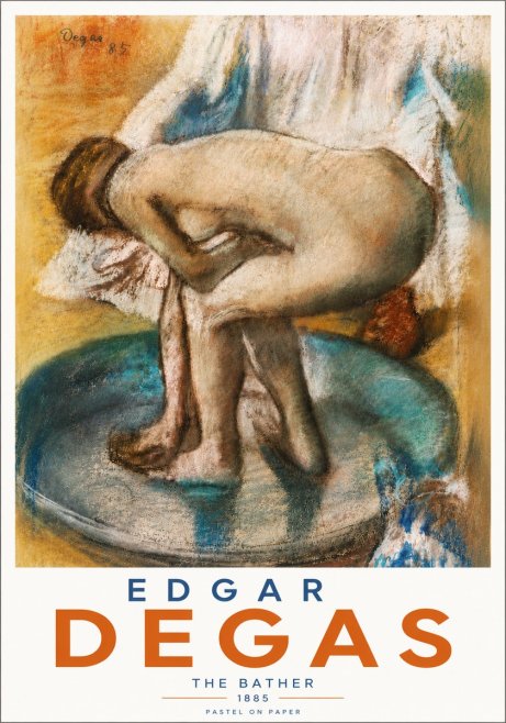Edgar Degas The Bather No5 - Affiche