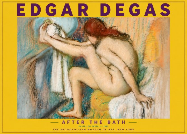 Edgar Degas After the Bath II No4 - Affiche