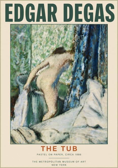 Edgar Degas The Tub No3 - Affiche