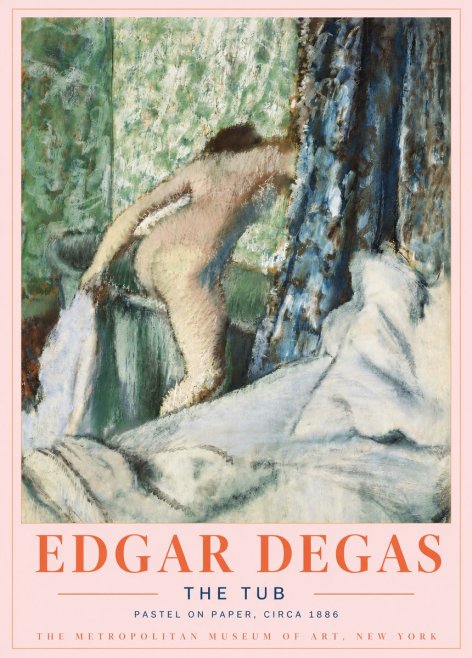 Edgar Degas The Tub No4 - Affiche