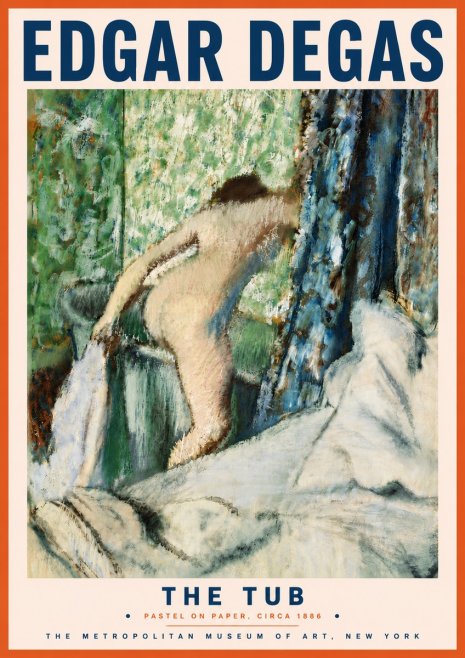 Edgar Degas The Tub No6 - Affiche