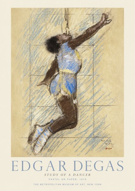 Edgar Degas Study of a Dancer No1 - Affiche