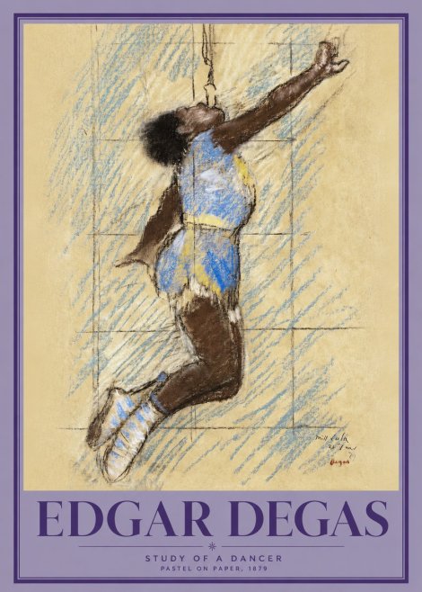 Edgar Degas Study of a Dancer No2 - Affiche
