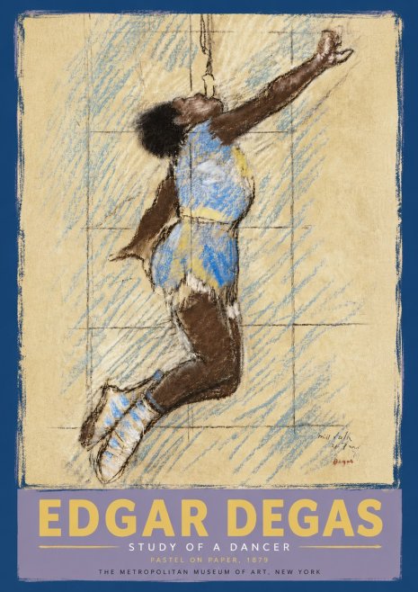 Edgar Degas Study of a Dancer No5 - Affiche