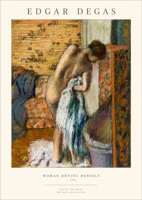 Edgar Degas Woman Drying Herself II No1 - Affiche