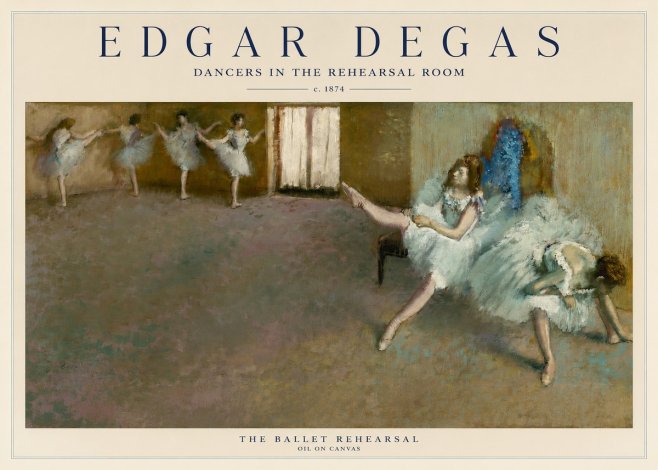 Edgar Degas The Ballet Rehearsal No1 - Affiche