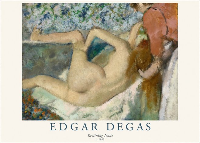 Edgar Degas Reclining Nude No1 - Affiche
