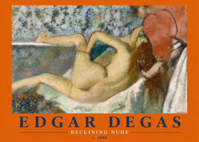 Edgar Degas Reclining Nude No4 - Affiche