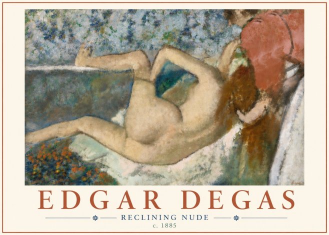 Edgar Degas Reclining Nude No6 - Affiche