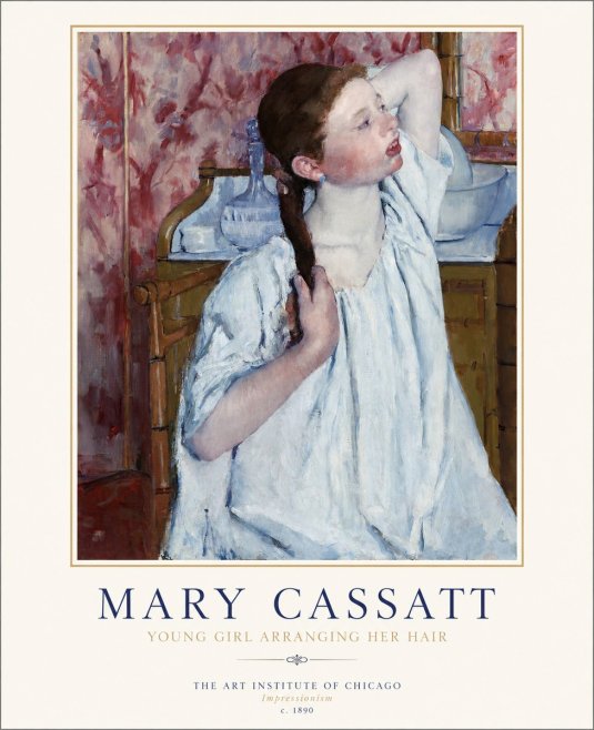 Mary Cassatt Young Girl Arranging Her Hair No1 - Affiche