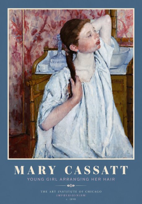 Mary Cassatt Young Girl Arranging Her Hair No4 - Affiche