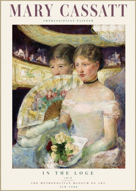 Mary Cassatt In the Loge No2 - Affiche