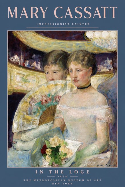 Mary Cassatt In the Loge No5 - Affiche