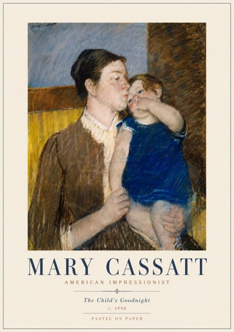 Mary Cassatt The Child's Goodnight No5 - Affiche