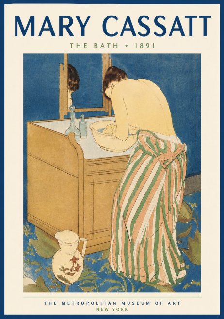 Mary Cassatt The Bath No4 - Affiche
