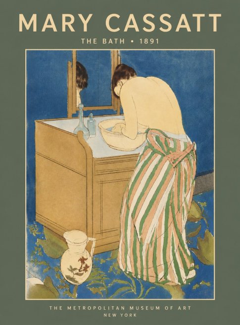 Mary Cassatt The Bath No5 - Affiche