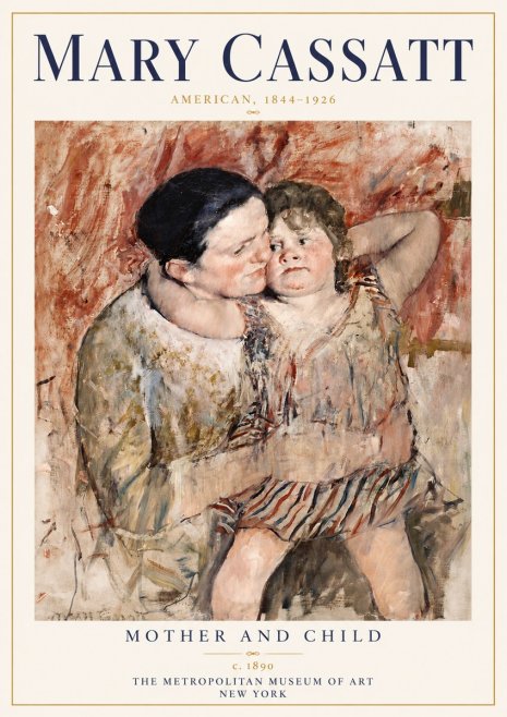 Mary Cassatt Mother and Child II No6 - Affiche