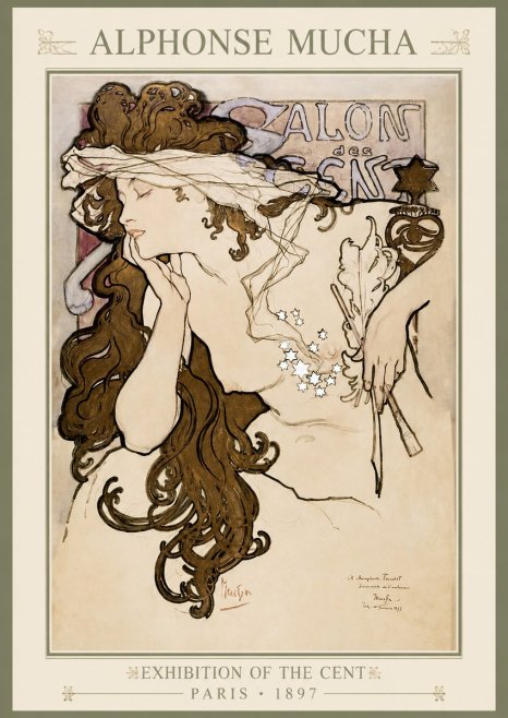 Mucha Salon Des Cent No1 - Affiche