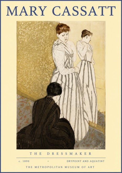 Mary Cassatt The Dressmaker No2 - Affiche