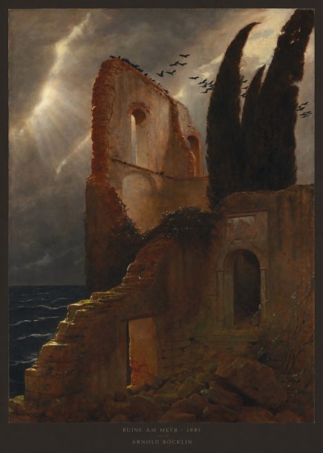 Arnold Böcklin Ruine Am Meer · 1881 No2 - Affiche