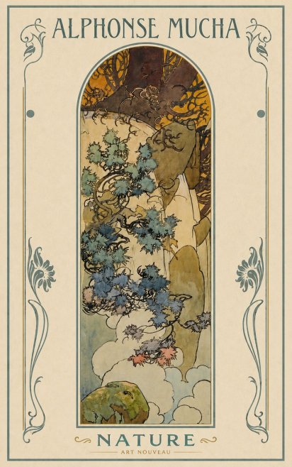 Mucha Nature No3 - Affiche