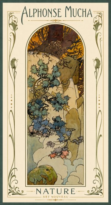Mucha Nature No6 - Affiche