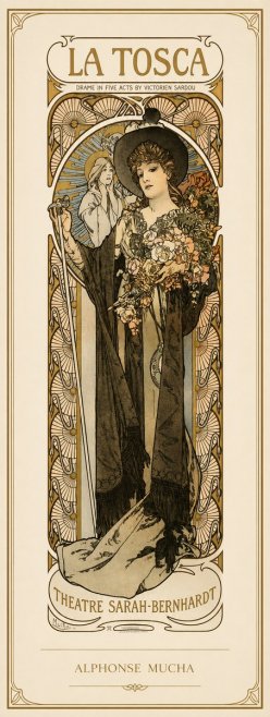 Mucha La Tosca No1 - Affiche