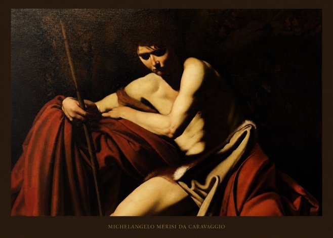 Michelangelo Merisi da Caravaggio Saint John the Baptist I No5 - Affiche
