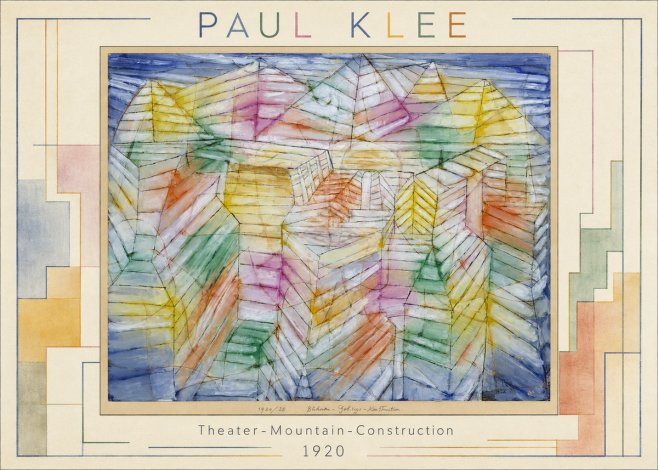 Paul Klee Theater-mountain-construction No1 - Affiche
