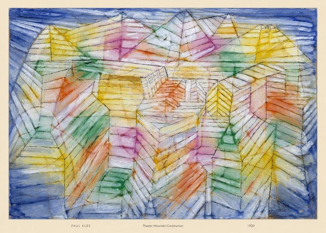 Paul Klee Theater-mountain-construction No5 - Affiche