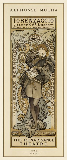 Mucha Lorenzaccio No1 - Affiche