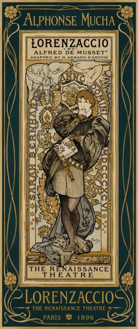 Mucha Lorenzaccio No5 - Affiche