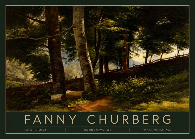Fanny Churberg Forest Interior No3 - Affiche
