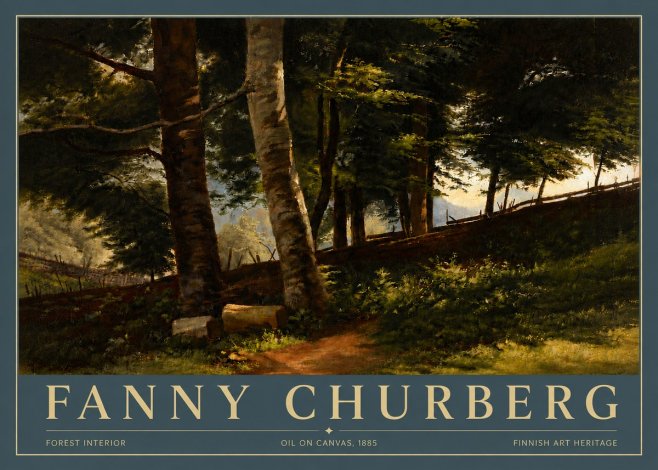 Fanny Churberg Forest Interior No5 - Affiche